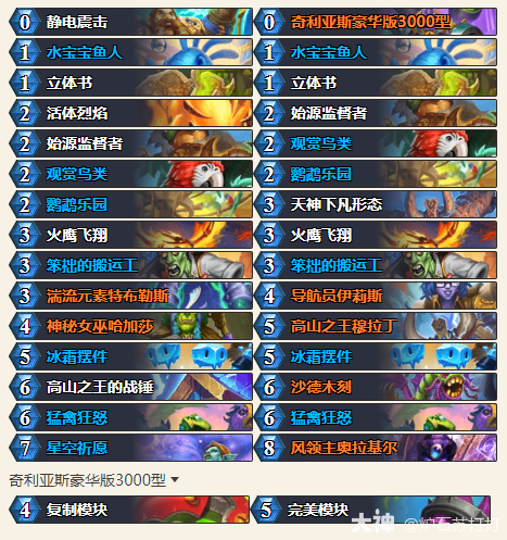 炉石传说34.0.2奇闻中速萨卡组代码一览1