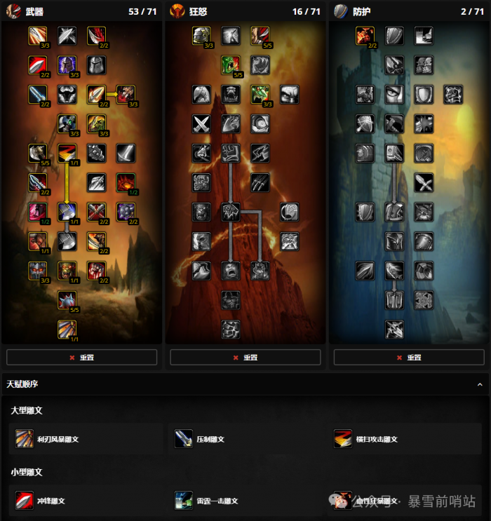 魔兽世界时光服战士练级天赋雕文_魔兽世界时光服战士练级天赋雕文怎么获得