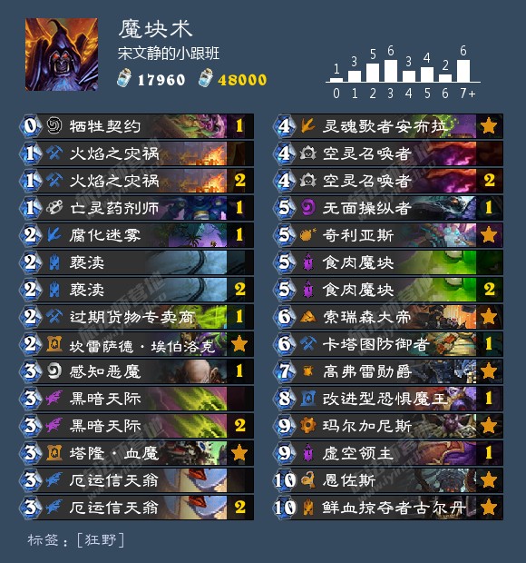 《炉石传说》外域的灰烬狂野魔块术卡组介绍1