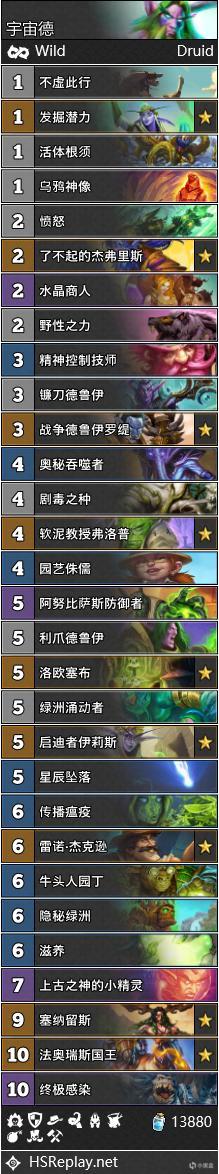 《炉石传说》宇宙德卡组推荐2