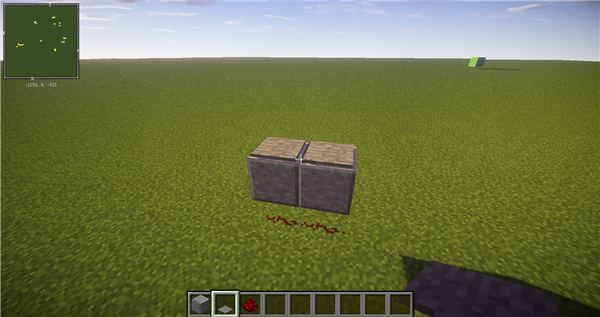 《我的世界》简易活塞门制作介绍1