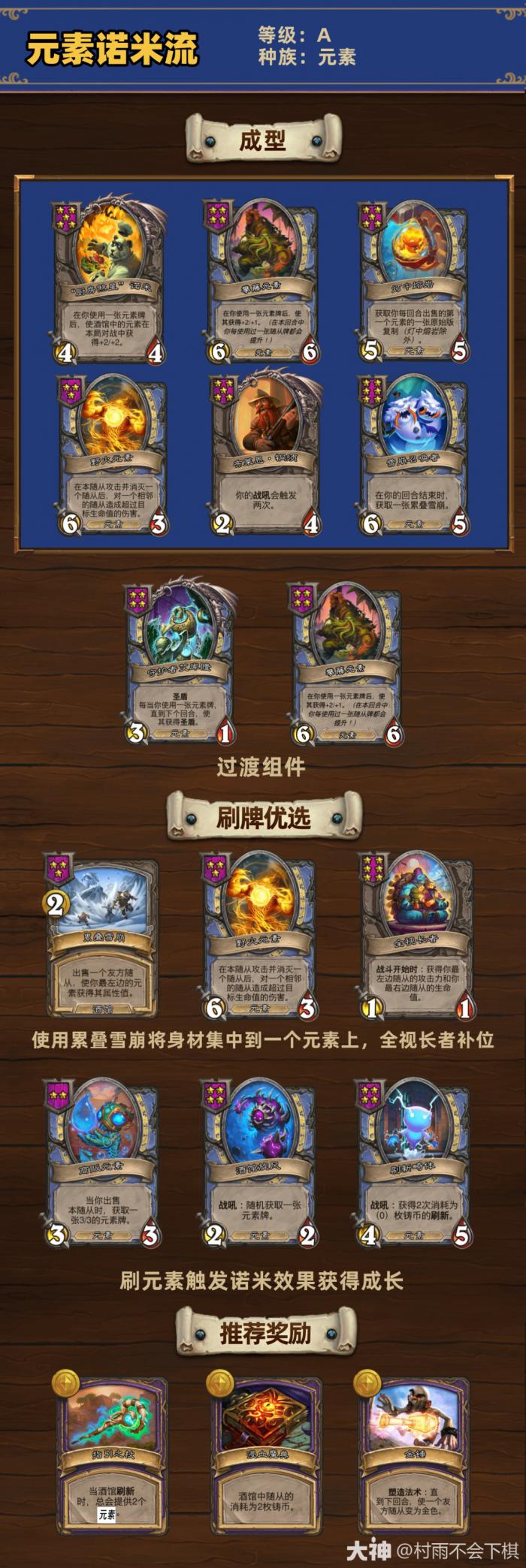 炉石传说33.4.2酒馆战棋元素诺米流玩法攻略1