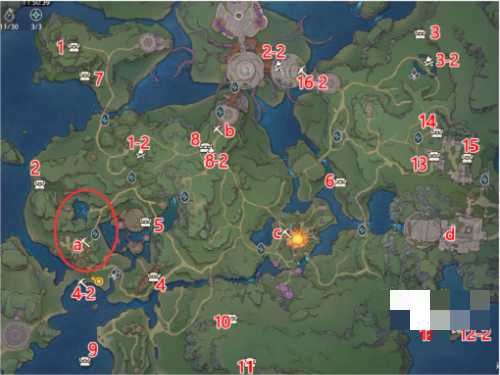 塔瑞斯世界迷雾森林宝箱位置1