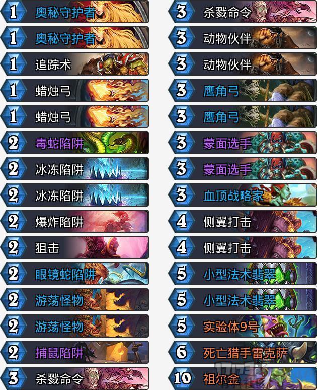 《炉石传说》拉斯塔哈传说级“奥秘猎”卡组攻略2