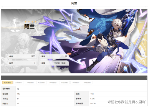 崩坏星穹铁道阿兰强度怎么样1