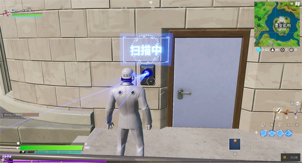 《堡垒之夜》使用身份扫描仪打开锁定的门完成攻略4