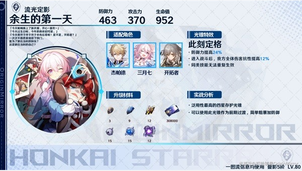 崩坏星穹铁道存护光锥适用角色推荐3