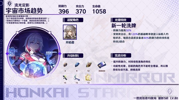 崩坏星穹铁道存护光锥适用角色推荐5