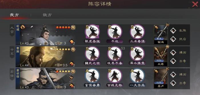 率土之滨无敌阵容有哪些1