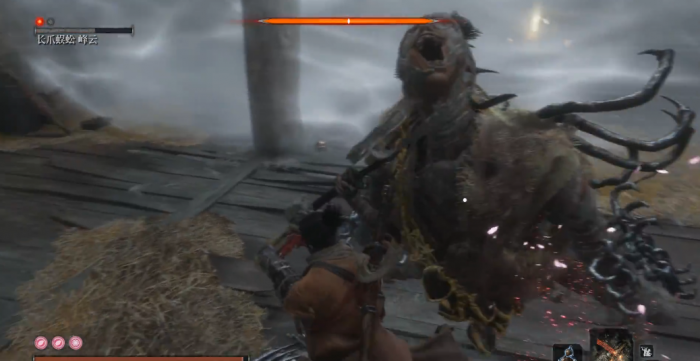 只狼影逝二度长爪蜈蚣峰云怎么打3