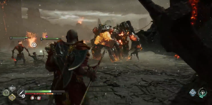 战神5两只食魂魔像怎么打1