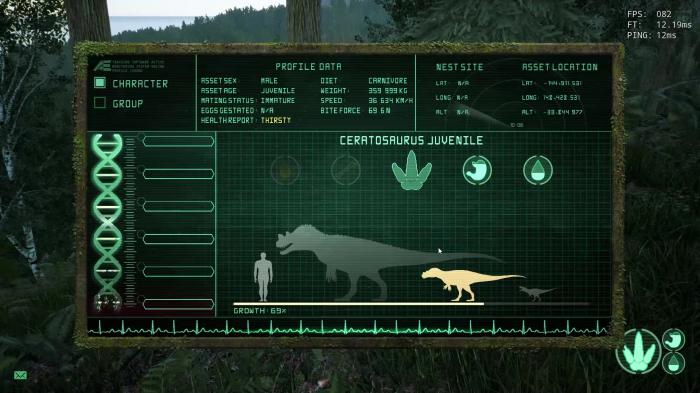 恐龙岛怎么显示状态1