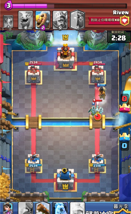 皇室战争怎么打蛮羊骑士3