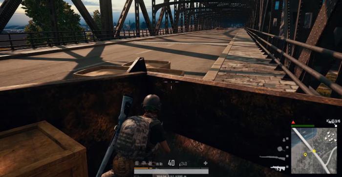 绝地求生如何在机场桥旁边打野1