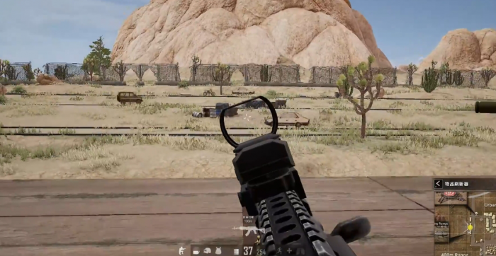 绝地求生训练场哪里有空投枪1