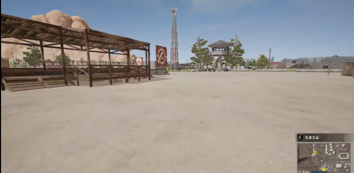 绝地求生训练场哪里有空投枪3