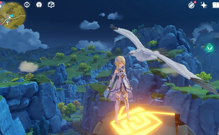 原神怎么把老鹰射下来2