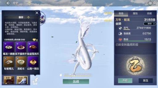 妄想山海里面蛟龙宠物怎么获得?1