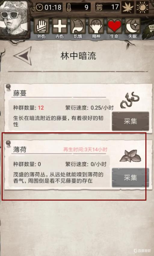 荒野日记薄荷在哪里刷?4