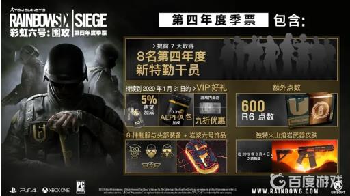 彩虹六号围攻y4季票内容是什么?2