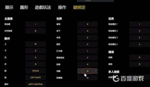 森林地图按什么键打开?2