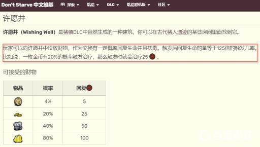 饥荒哈姆雷特许愿井怎么用?2