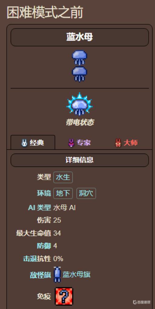 泰拉瑞亚蓝水母从哪里刷出来?1