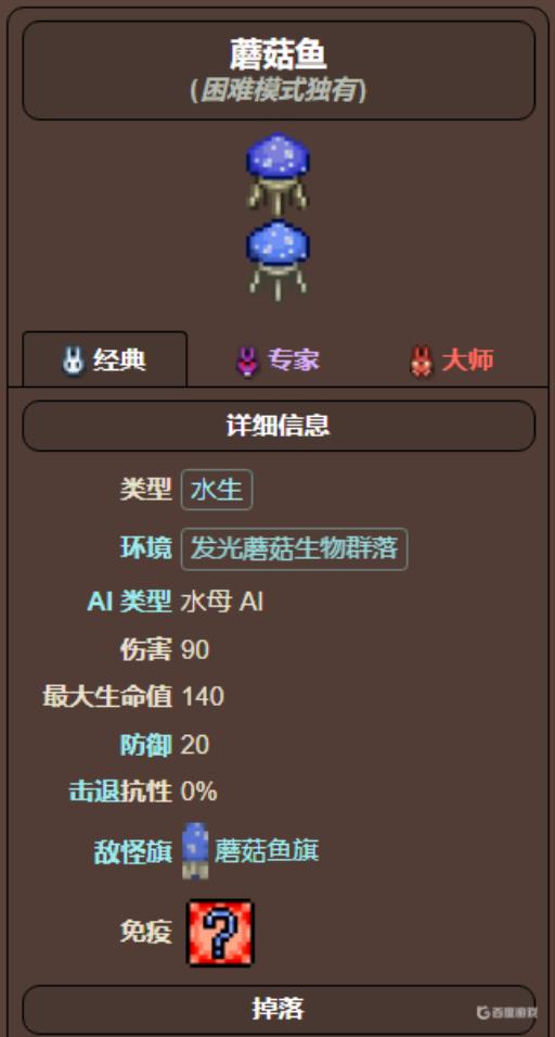 泰拉瑞亚蓝水母从哪里刷出来?2