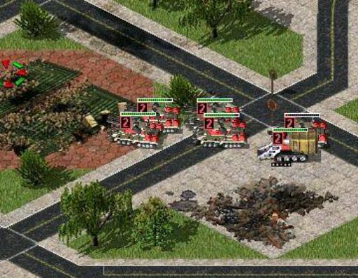 红警怎么整齐列队?2