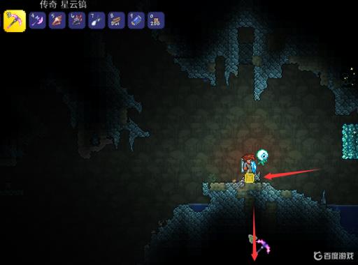 泰拉瑞亚镐子怎么直线挖矿?4