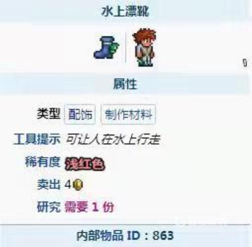 泰拉瑞亚水上漂鞋子在哪获得?2