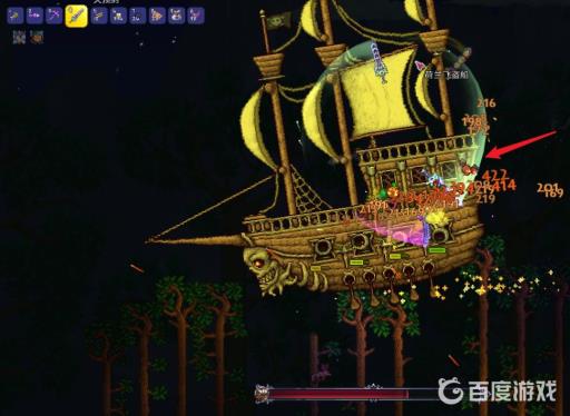 泰拉瑞亚海盗船为什么不掉东西?3