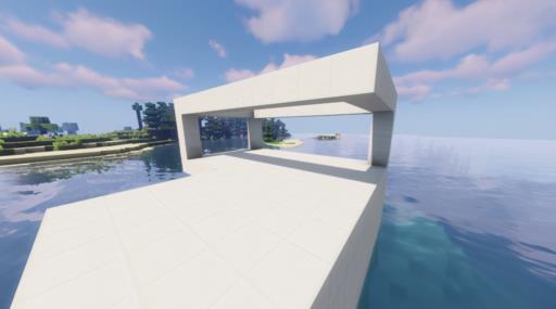 我的世界怎样造海上别墅?8