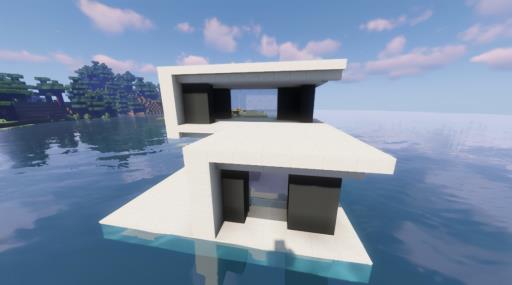 我的世界怎样造海上别墅?12