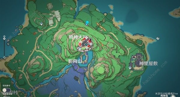 原神4.3绯樱绣球采集路线位置大全2