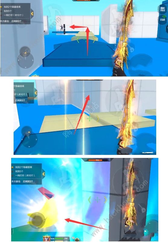 CF手游跳跳乐找香蕉像素世界攻略大全7