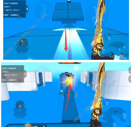 CF手游跳跳乐找香蕉像素世界攻略大全10