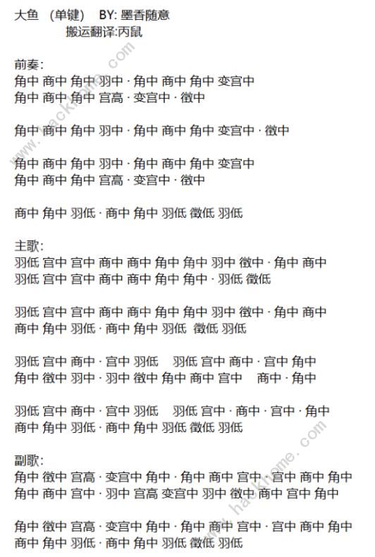 天涯明月刀手游曲谱总汇3