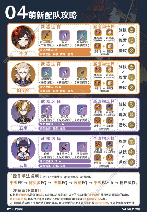原神4.5卡池角色新手配队攻略5