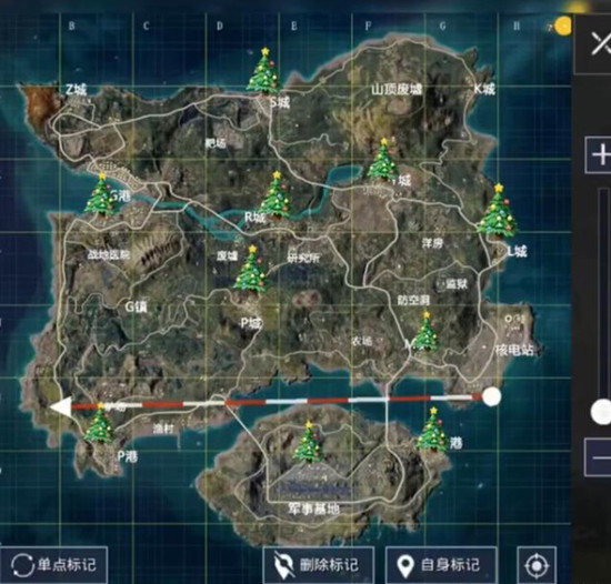 和平精英冰雪模式圣诞树在哪刷新1