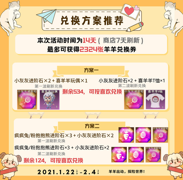 创造与魔法羊羊兑换券兑换什么好14