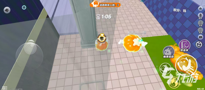 蛋仔派对南瓜入侵飞跃古堡点位全攻略分享3