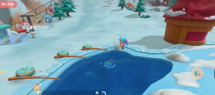 摩尔庄园怎么钓冰川鱼1