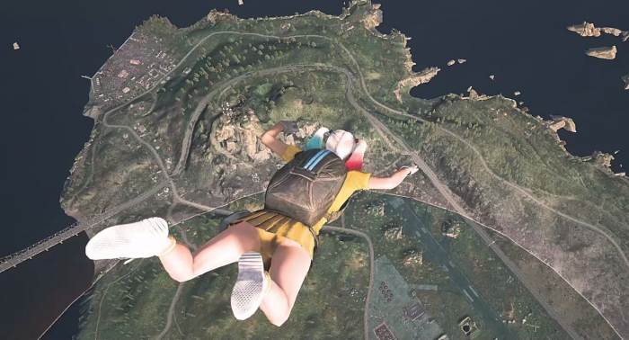 绝地求生怎么开伞飞的远1