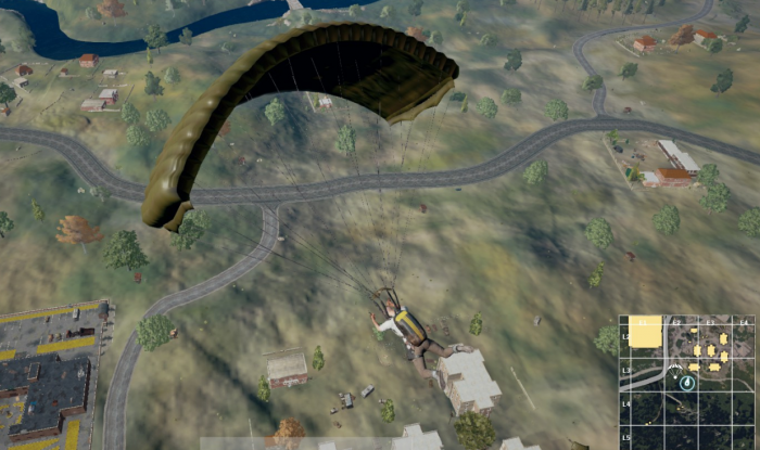 绝地求生怎么开伞飞的远2