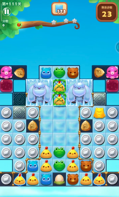 开心消消乐隐藏关111关怎么过1