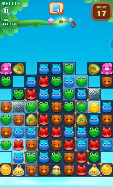 开心消消乐隐藏关111关怎么过2