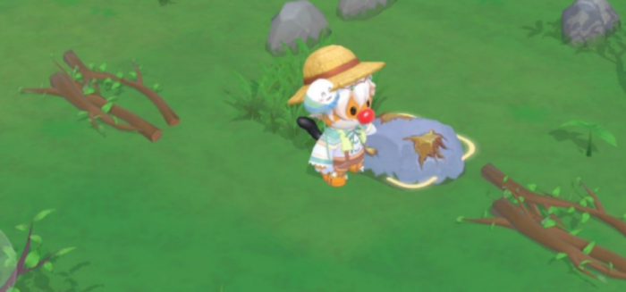 摩尔庄园石头路怎么去除3