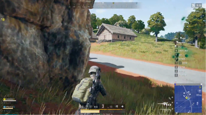 绝地求生小地图如何落地最快2