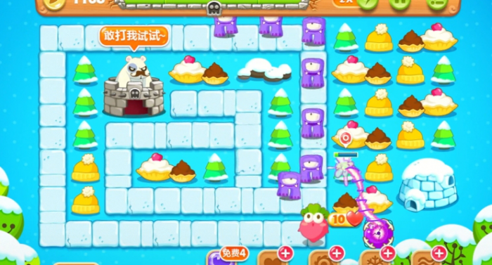 保卫萝卜第99关怎么玩1